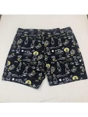 Mens 46 Hula Aloha Hawaiian Print Next Level Flex Vacay American Eagle Shorts